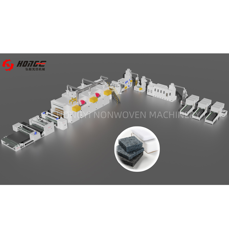 Ligne de production de feutres de rebut HYL Airlaid