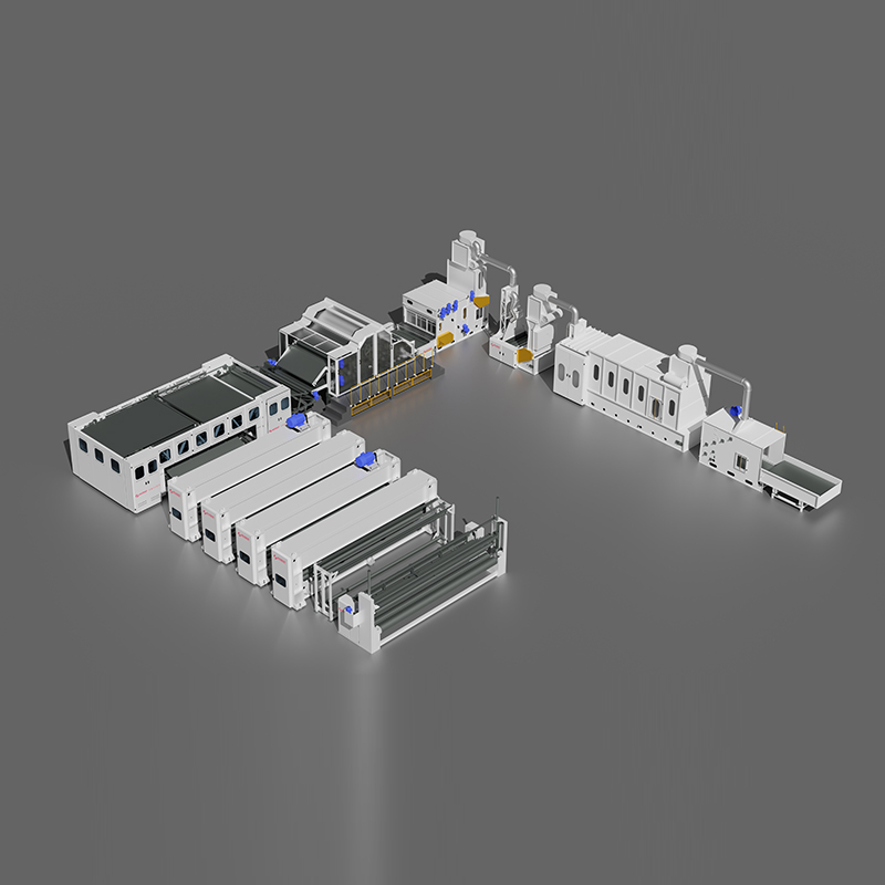 Ligne de production de feutre d'aiguilletage HYL
